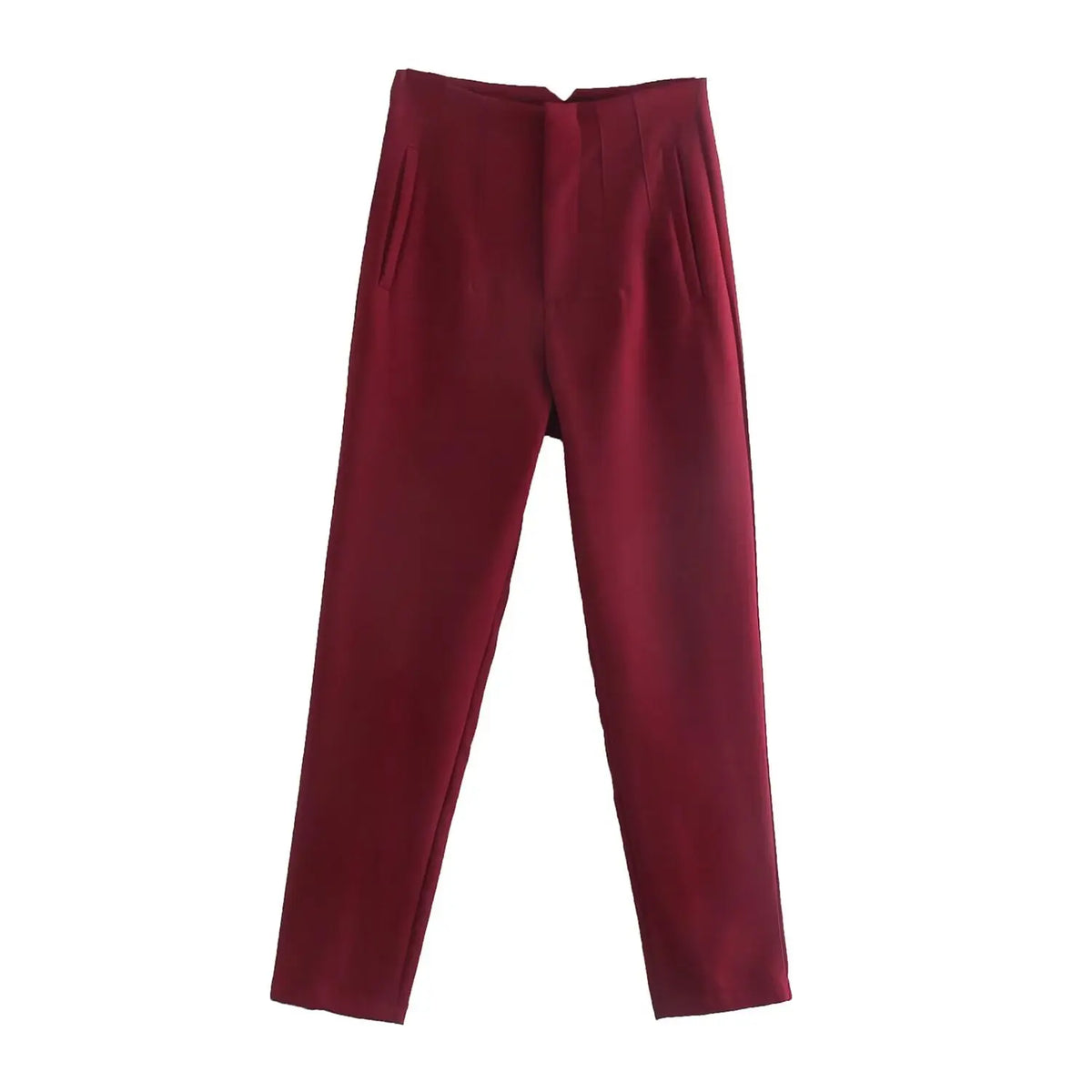 Pantalón recto de tiro alto