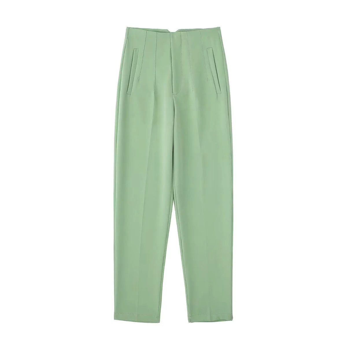 Pantalón recto de tiro alto