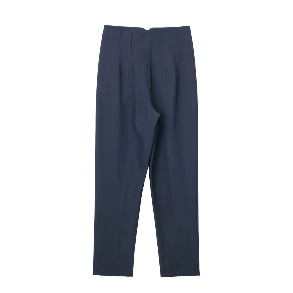 Pantalón recto de tiro alto