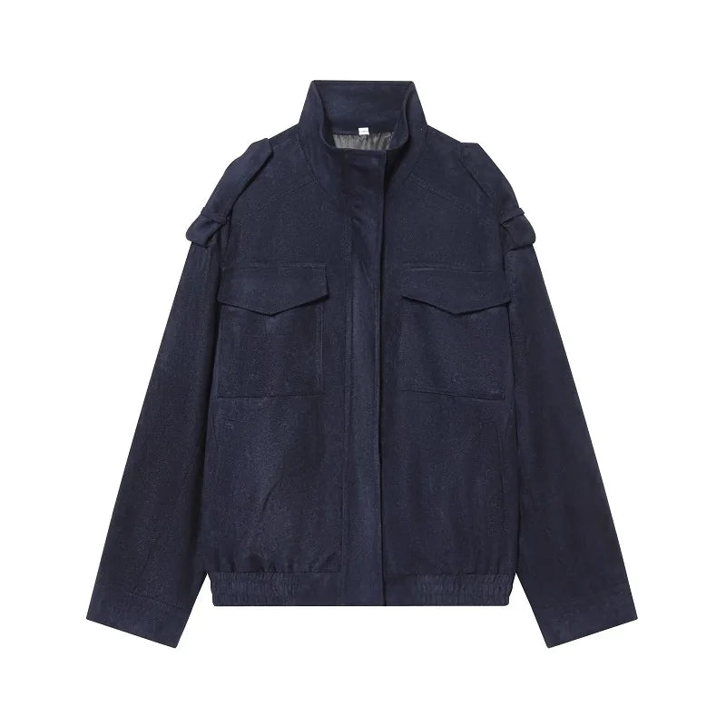 Cazadora bomber efecto ante