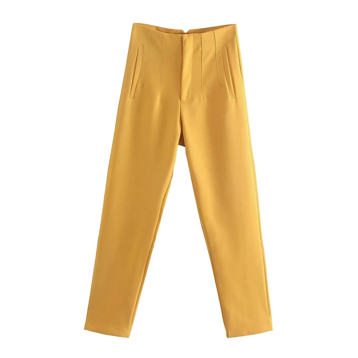Pantalón recto de tiro alto