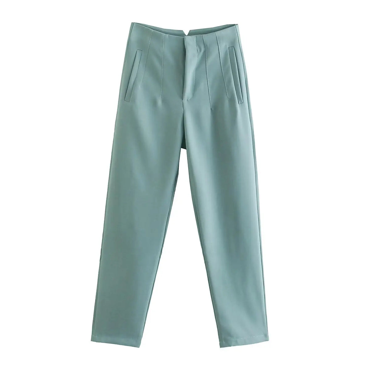 Pantalón recto de tiro alto