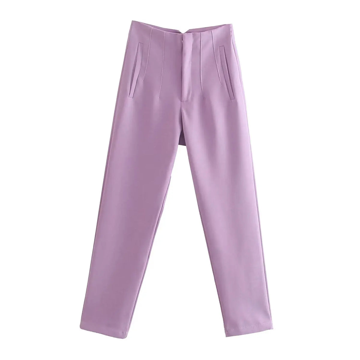 Pantalón recto de tiro alto