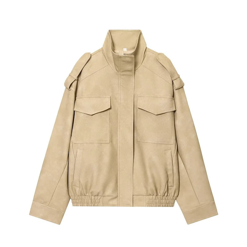 Cazadora bomber efecto ante