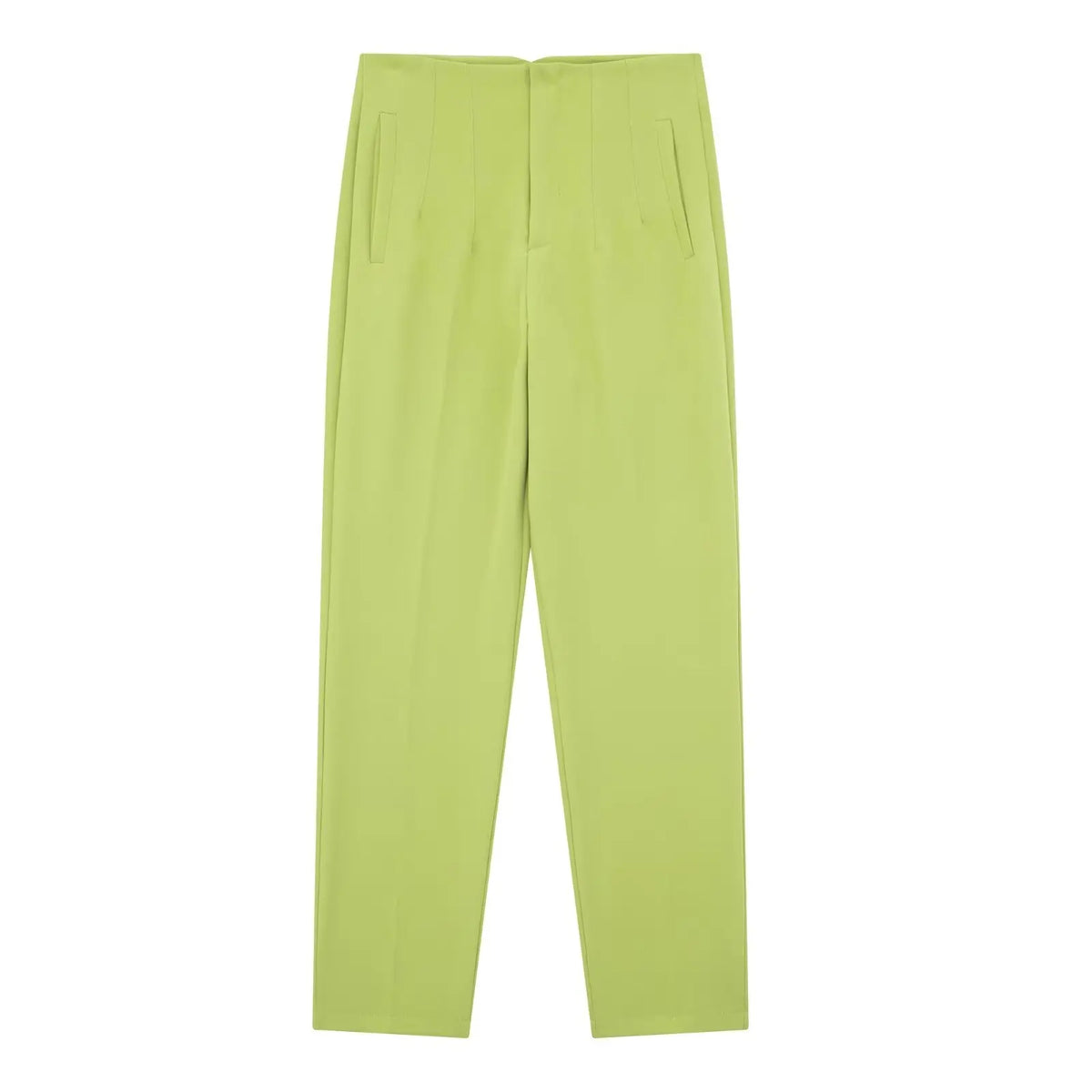 Pantalón recto de tiro alto