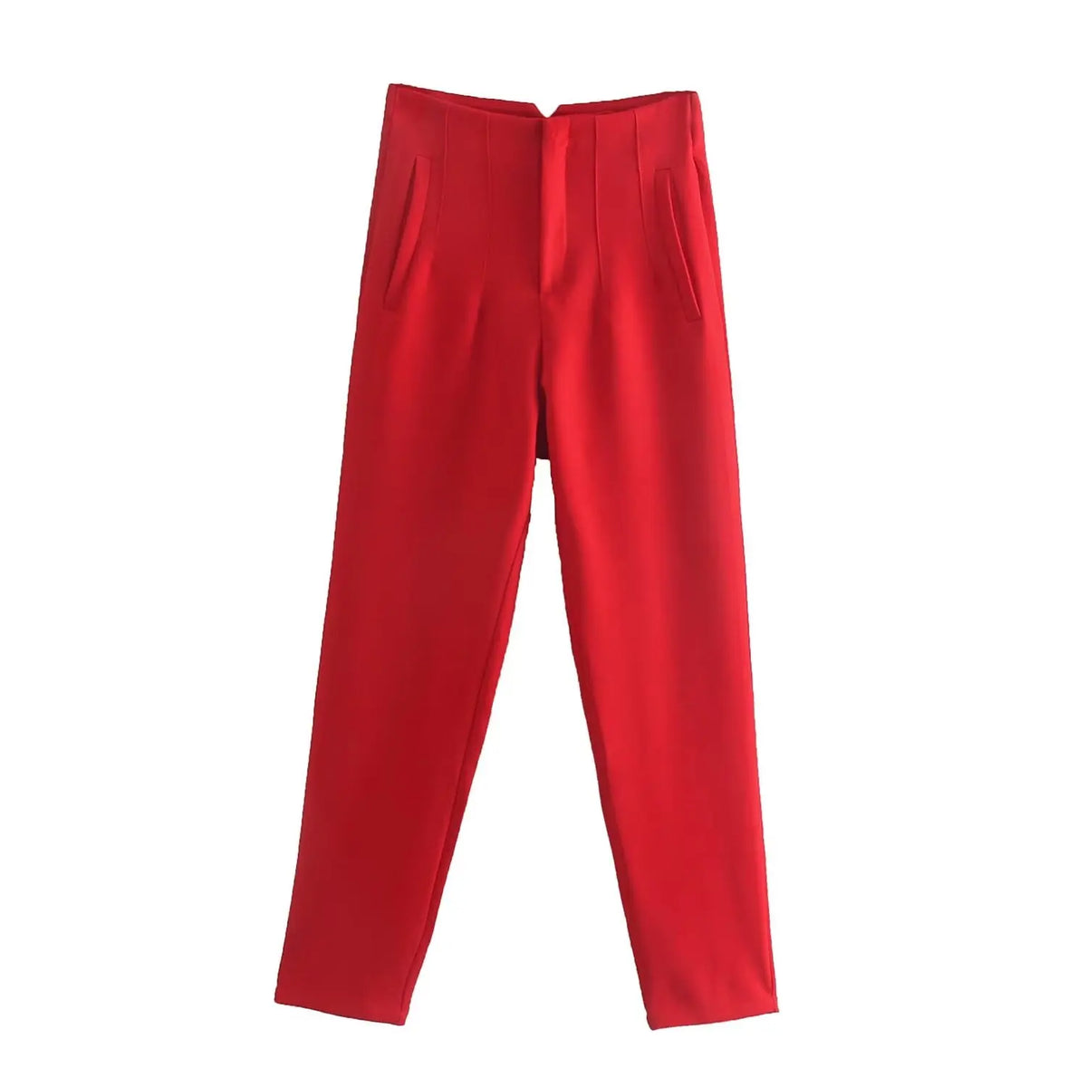 Pantalón recto de tiro alto