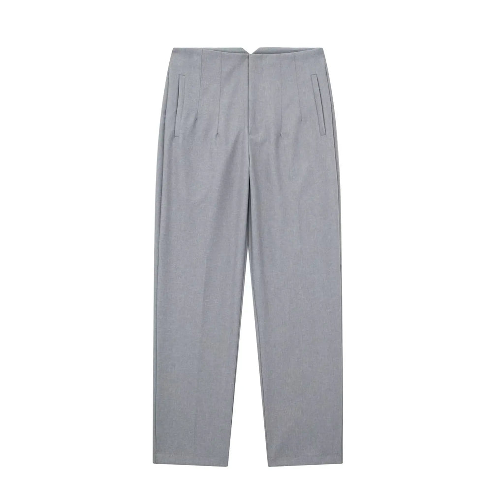 Pantalón recto de tiro alto