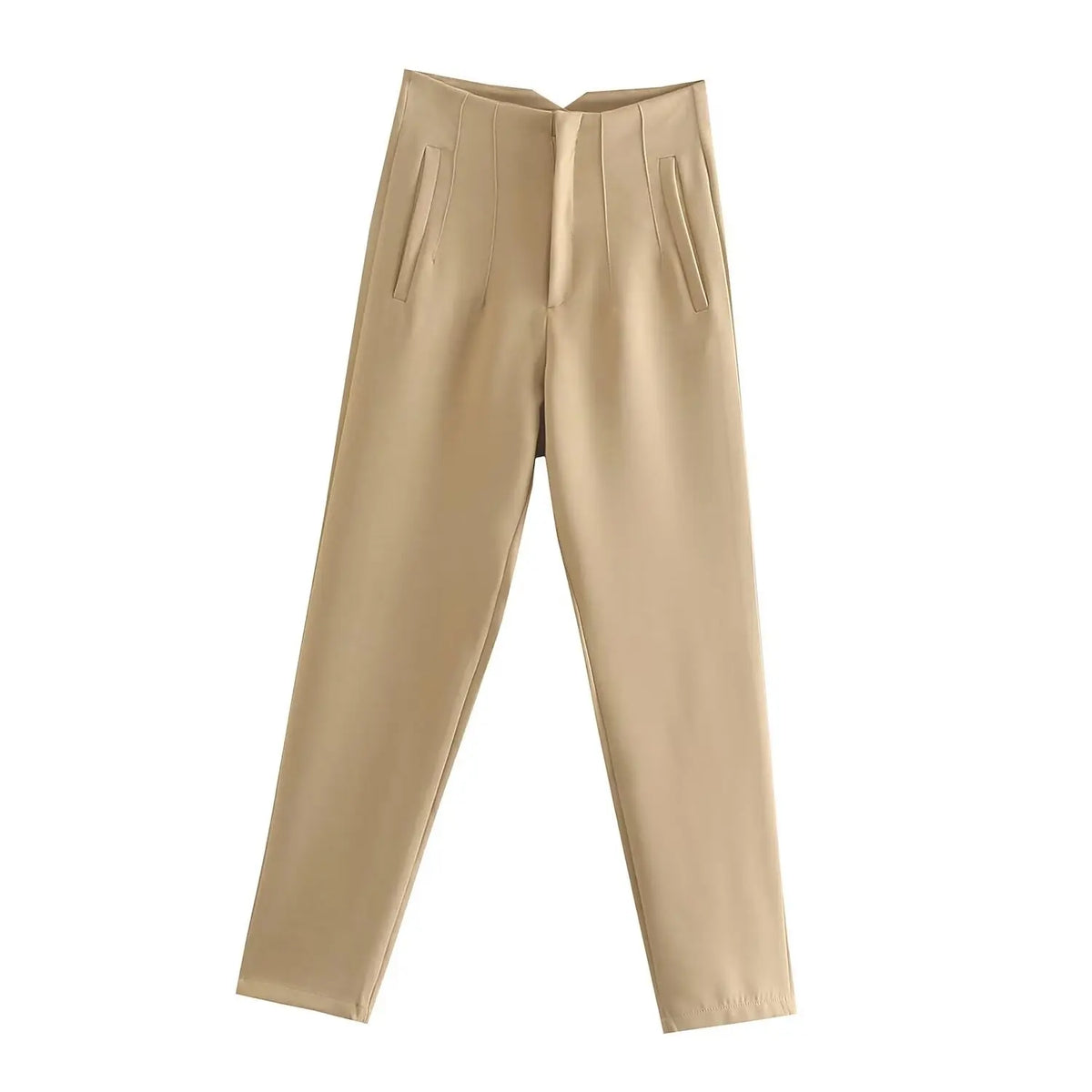 Pantalón recto de tiro alto