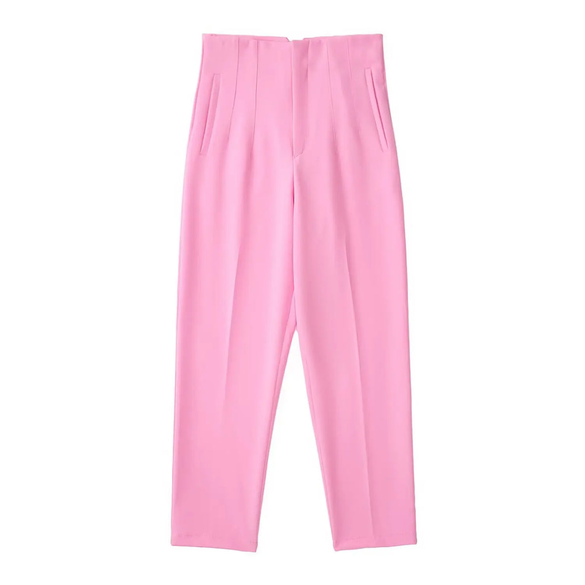 Pantalón recto de tiro alto